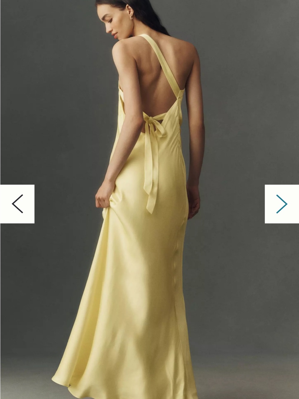 BHLDN Yellow Silk Dress